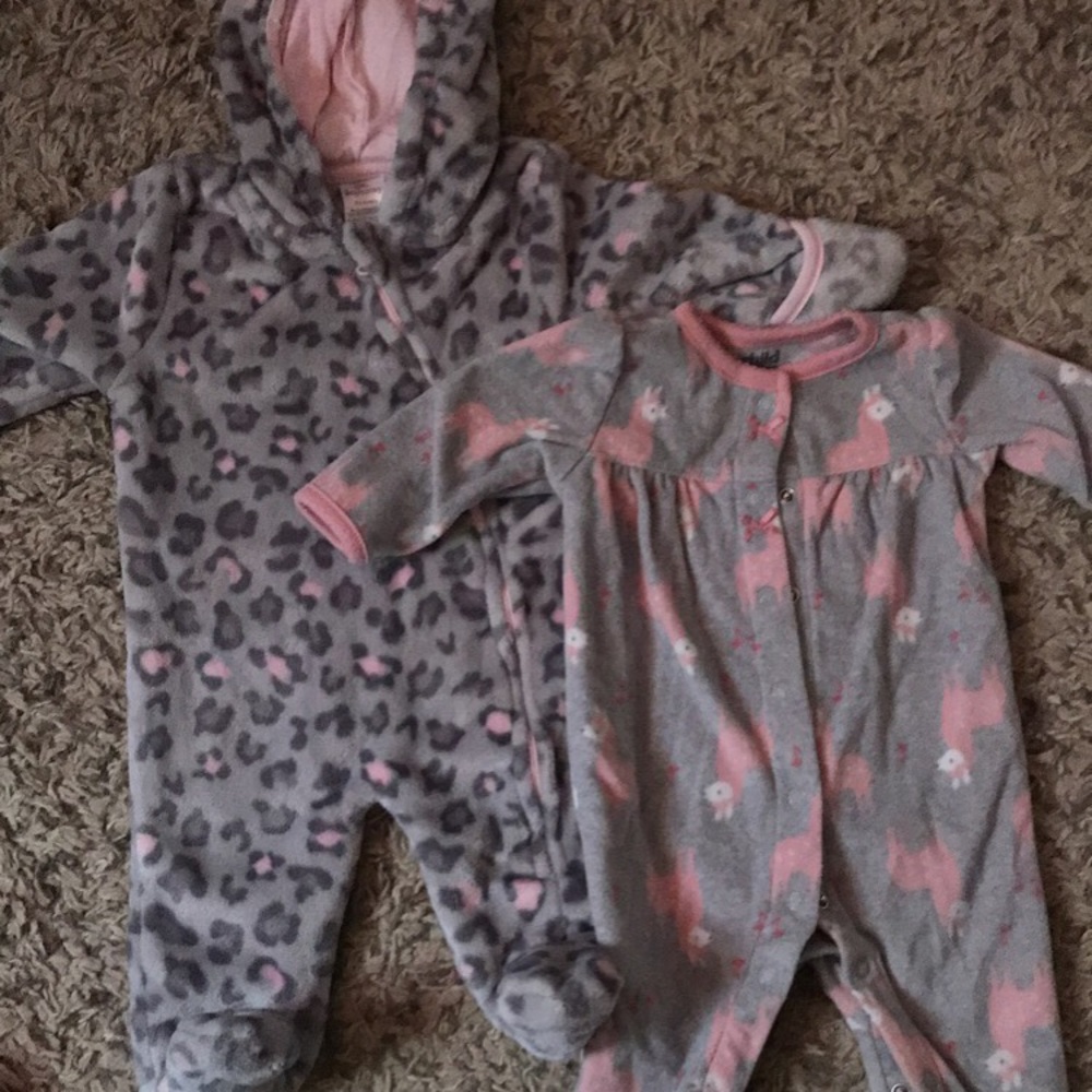 Warm winter babygirl onesies